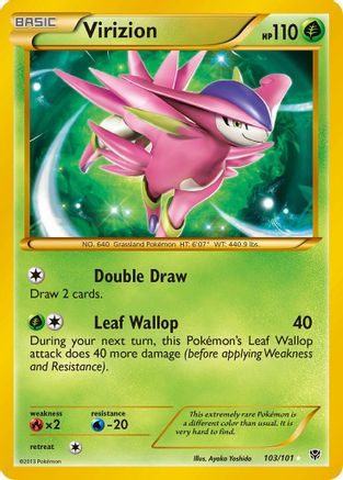 Virizion (Secret) (103/101) - Plasma Blast Holofoil
