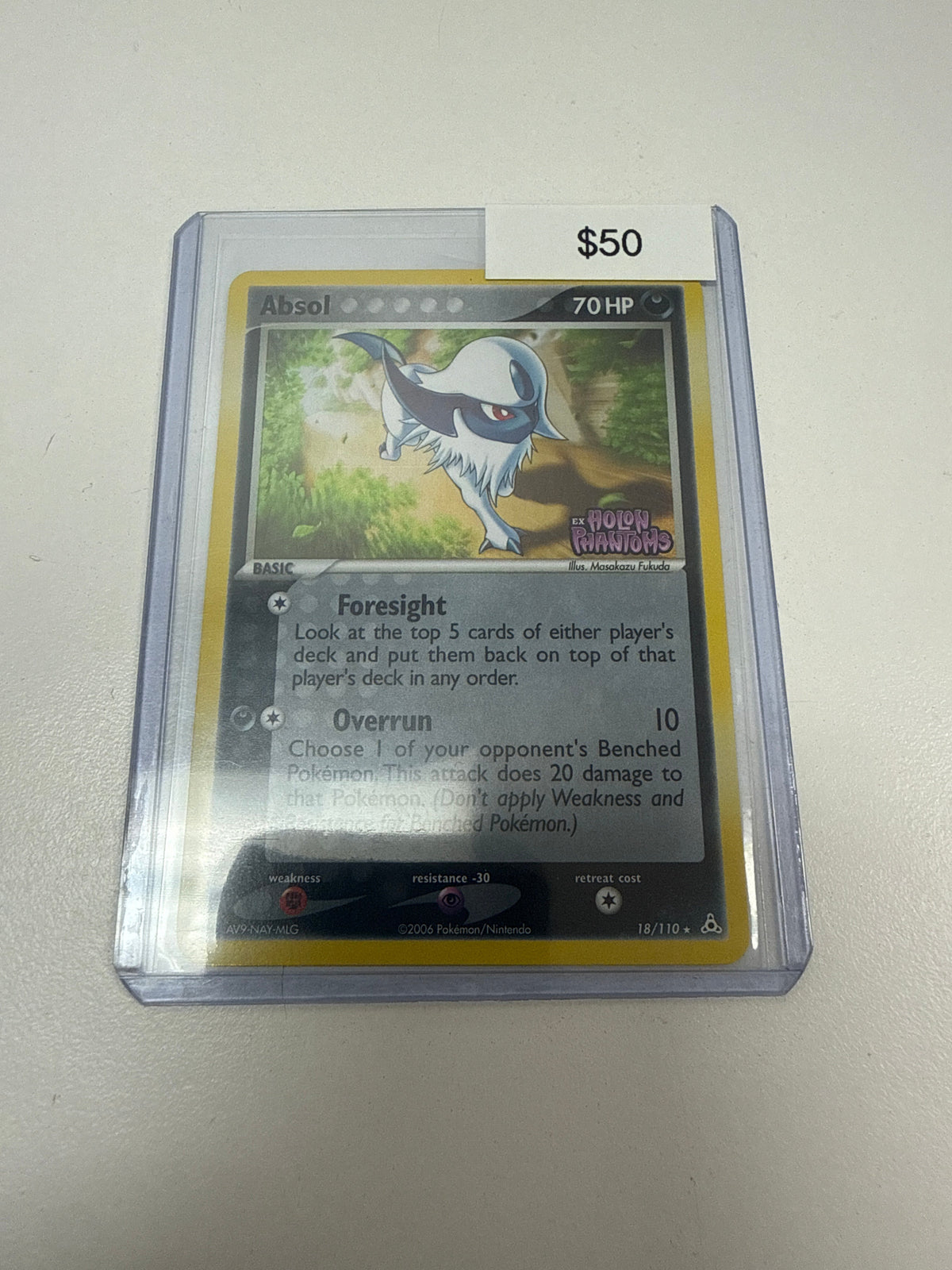 Pokemon Absol Holon Phantoms Stamp #18/110