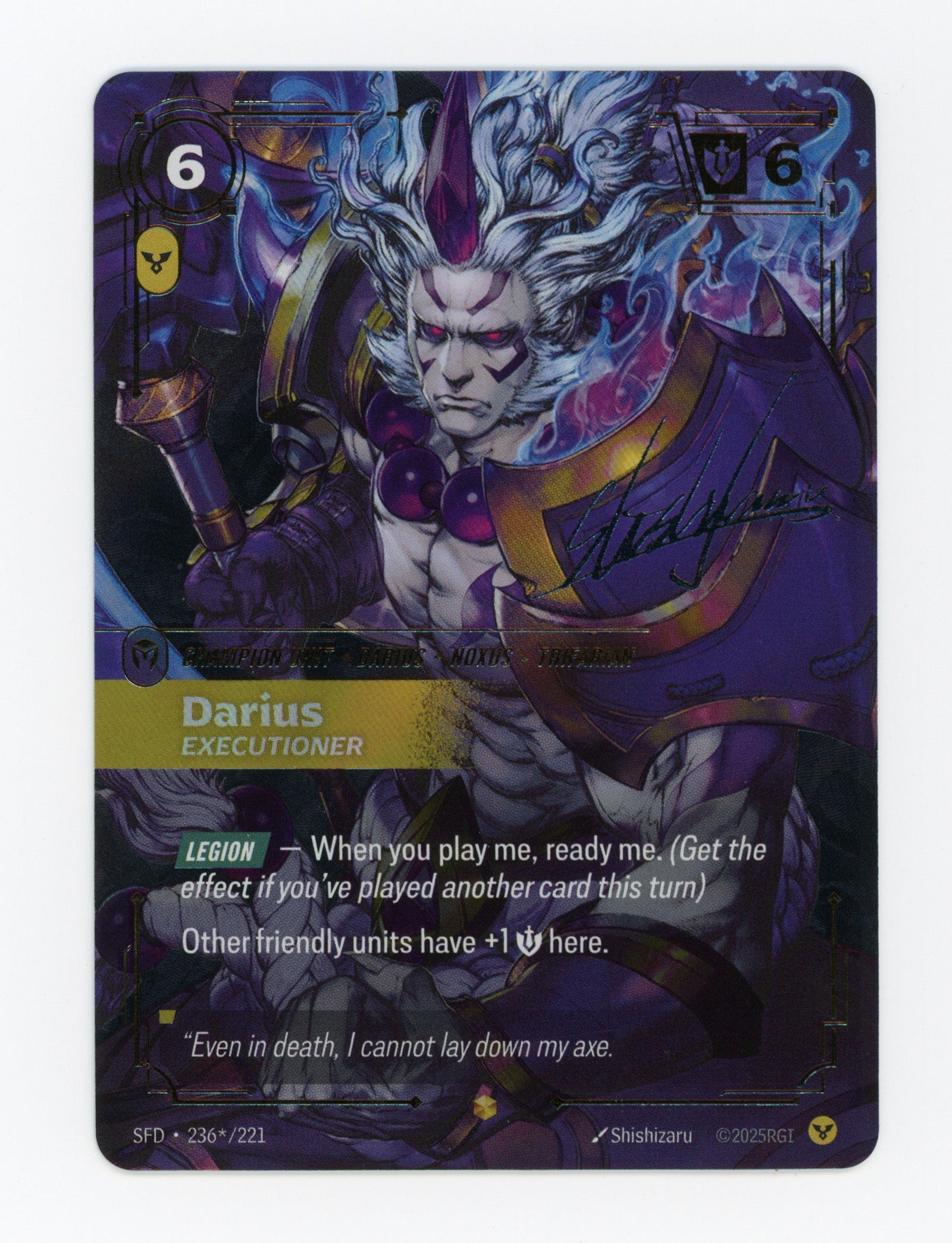 Darius - Executioner — Signature|Foil — ID 17455