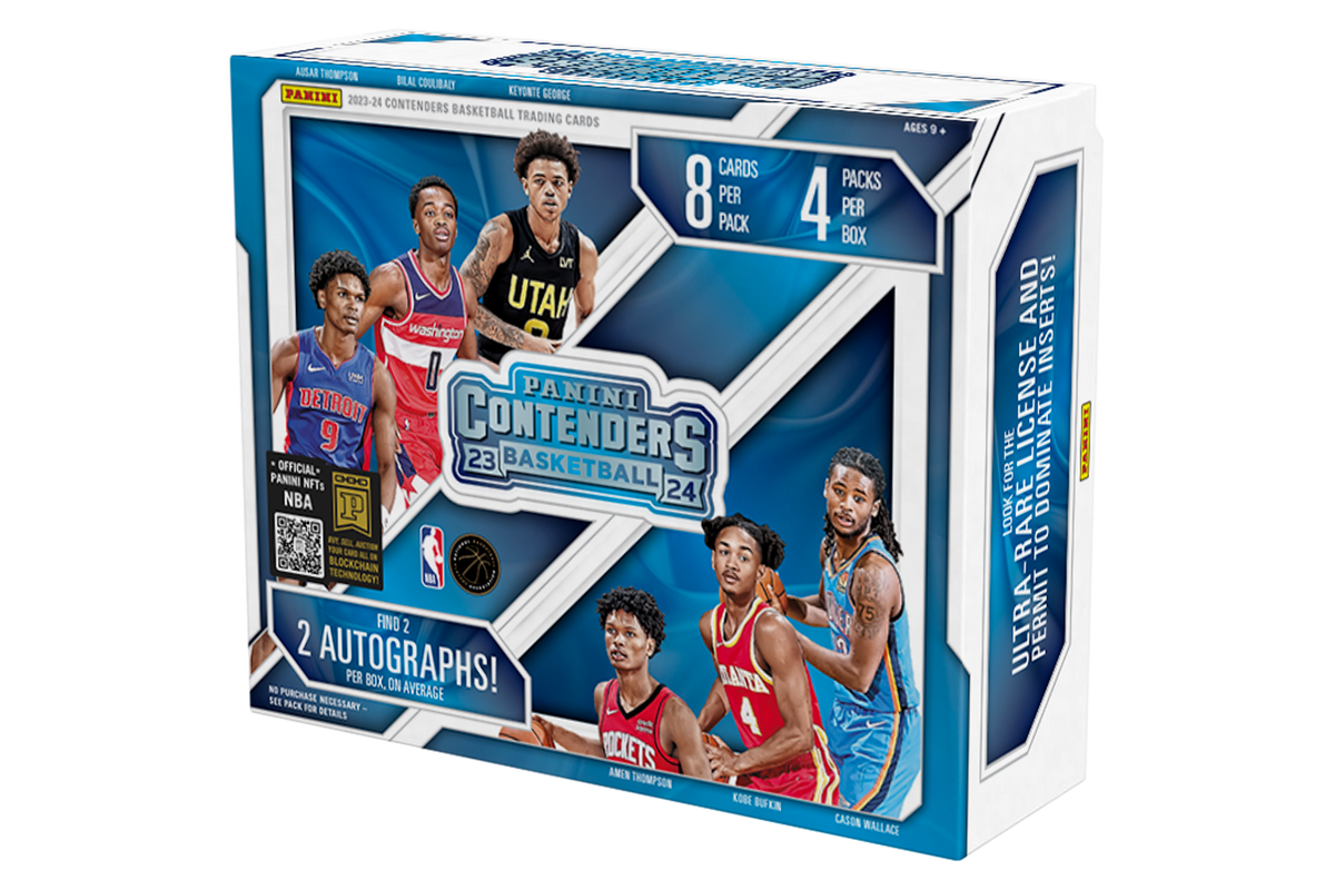 2023/24 Panini Contenders Basketball Hobby 12 Box Case
