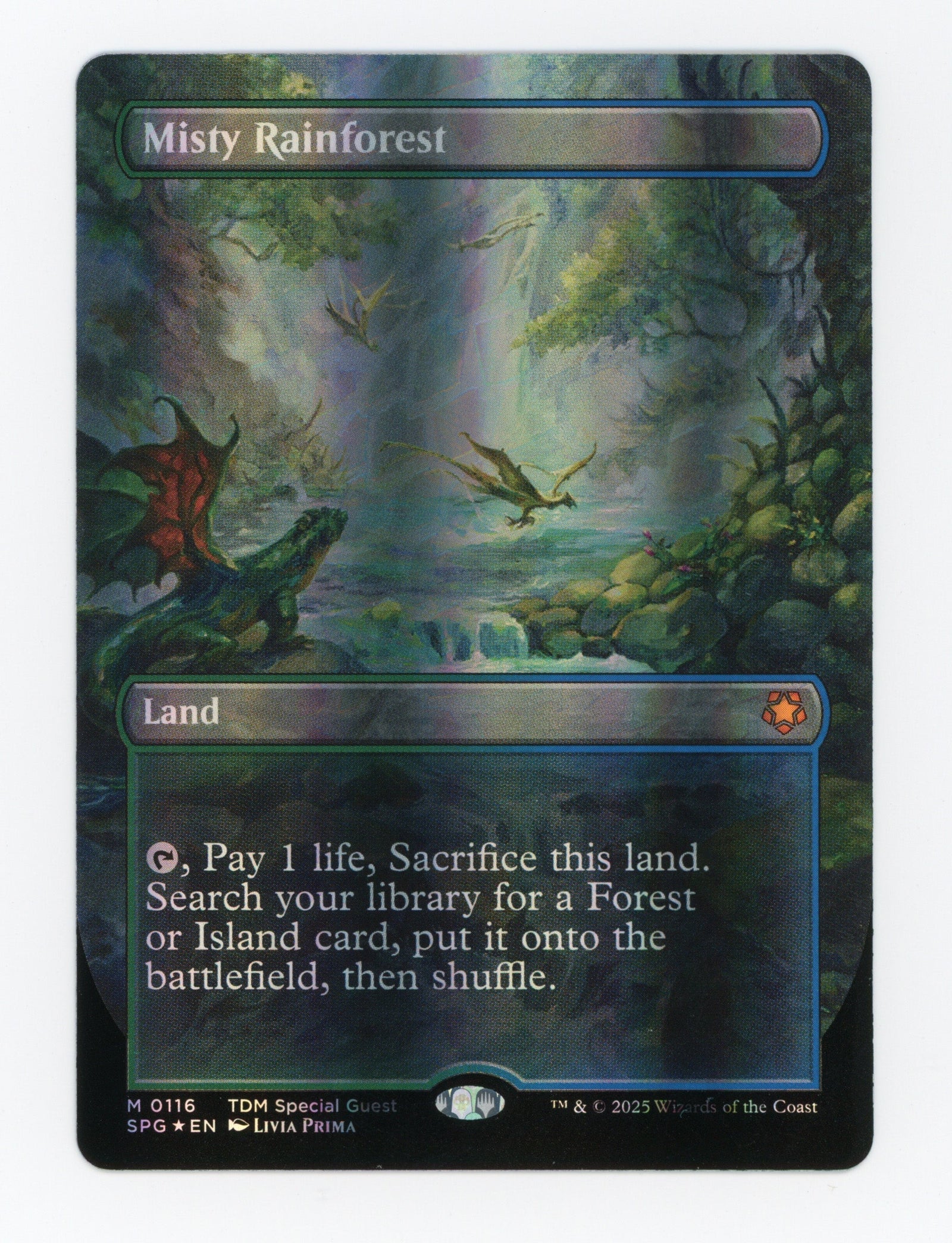 Misty Rainforest — Borderless|Dragonscale Foil — ID 17602