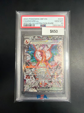 Pokemon Obsidian Flames Charizard EX 223/197 PSA 10