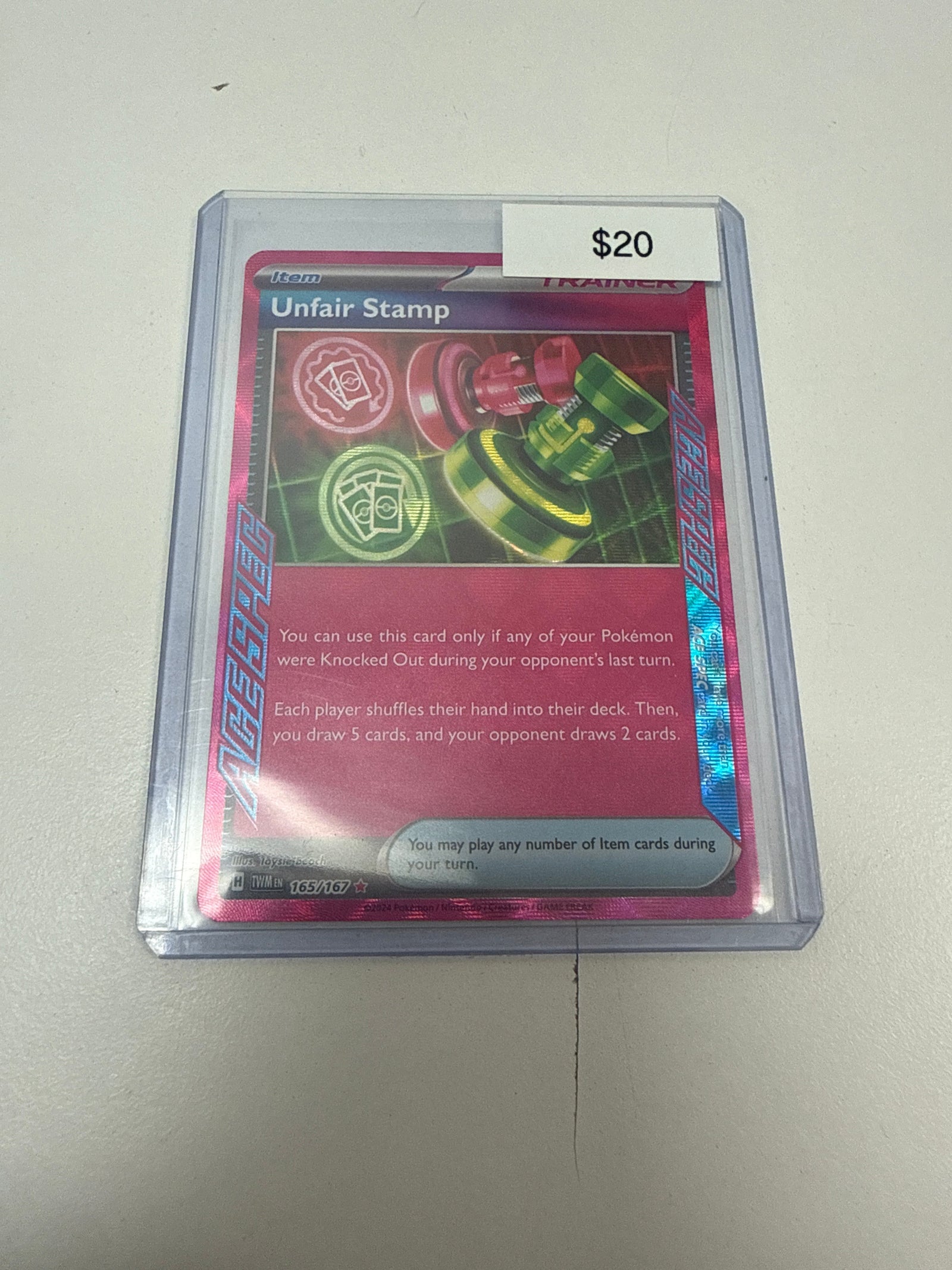 Pokemon Unfair Stamp #165/167