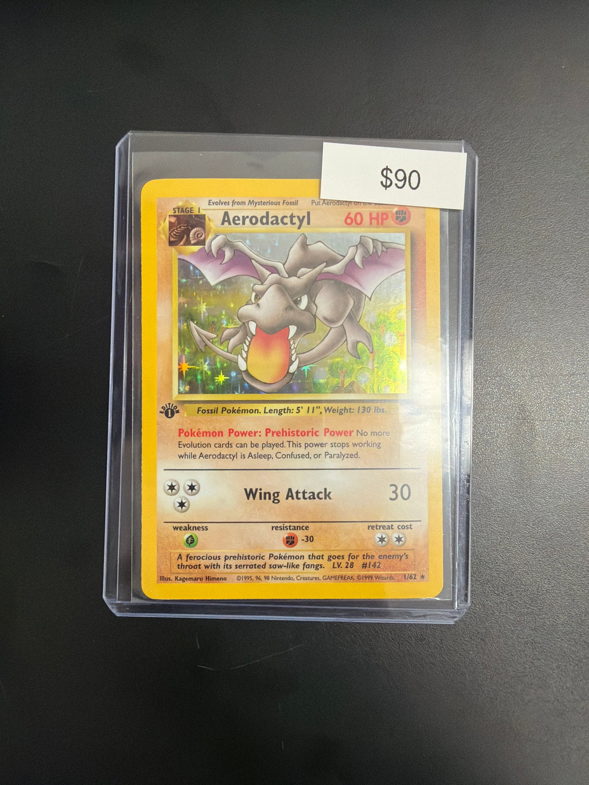 Pokemon Fossil 1st. Ed Aerodactyl #1/62