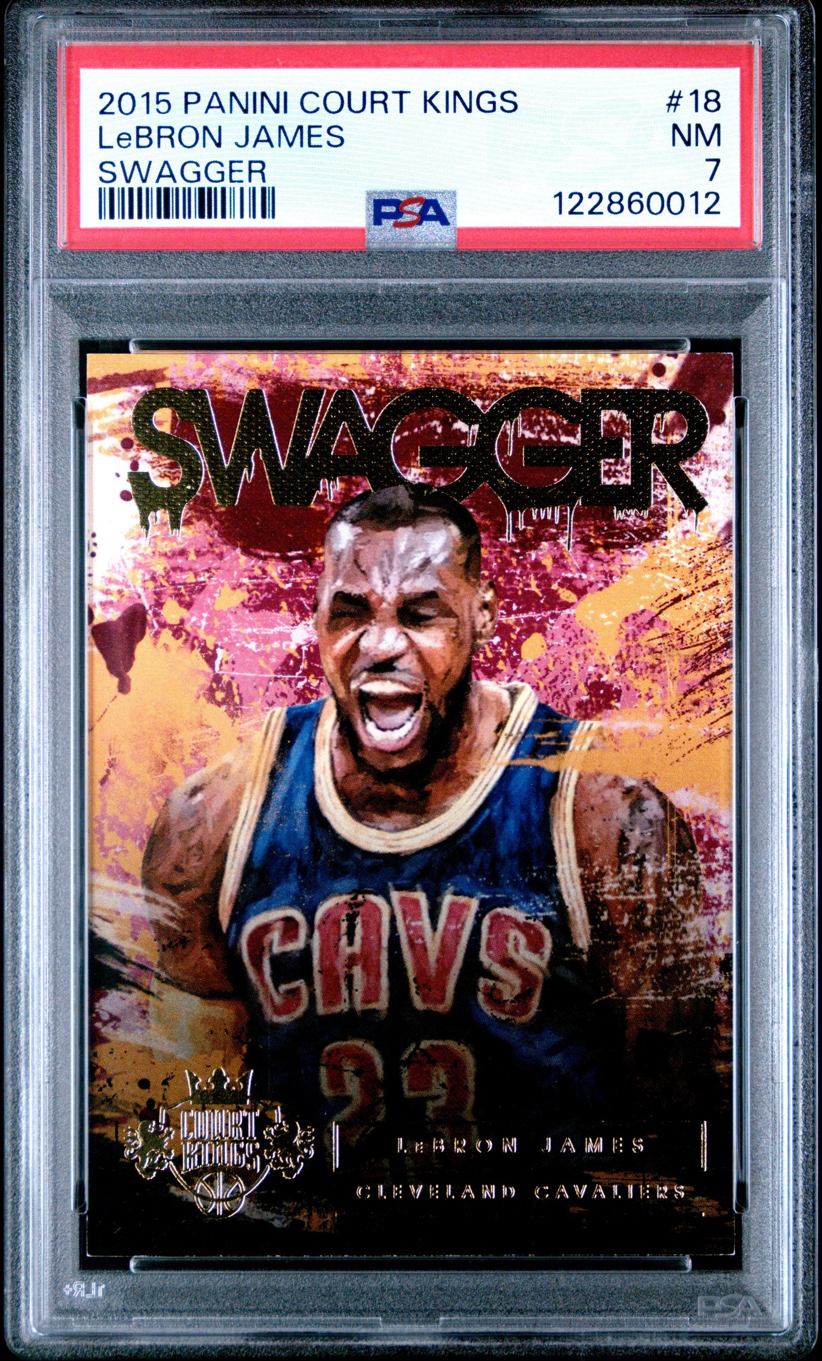 2015 Panini Court Kings Swagger - #18 - LeBron James - PSA Graded Card