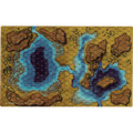 BattleTech: Battle Mat - Savannah - Large Lakes/Box Canyon (PREORDER)