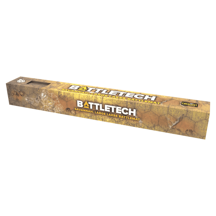 BattleTech: Battle Mat - Savannah - Large Lakes/Box Canyon (PREORDER)