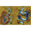 BattleTech: Battle Mat - Savannah - Sinkholes/Mountain Lake (PREORDER)