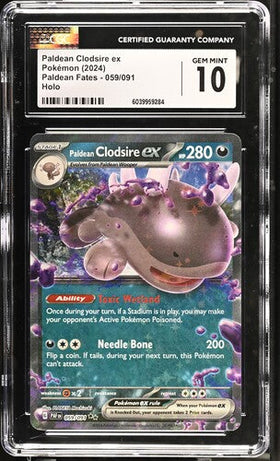 2024 POKEMON PALDEA FATES PALDEA COLDSIRE EX #059/091 CGC 10
