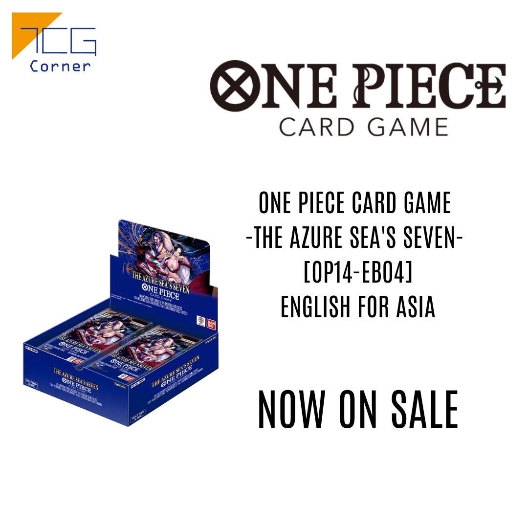 One Piece Card Game -THE AZURE SEA'S SEVEN- [OP14-EB04] Booster Box English for Asia
