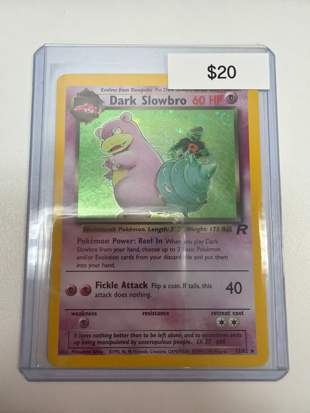 Pokemon Dark Slowbro 12/82