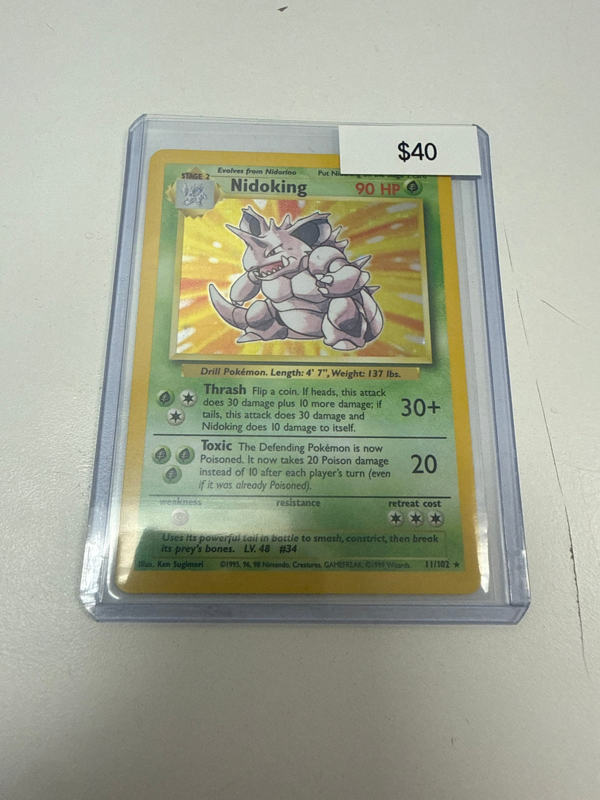 Pokemon Nidoking Holo #11/102