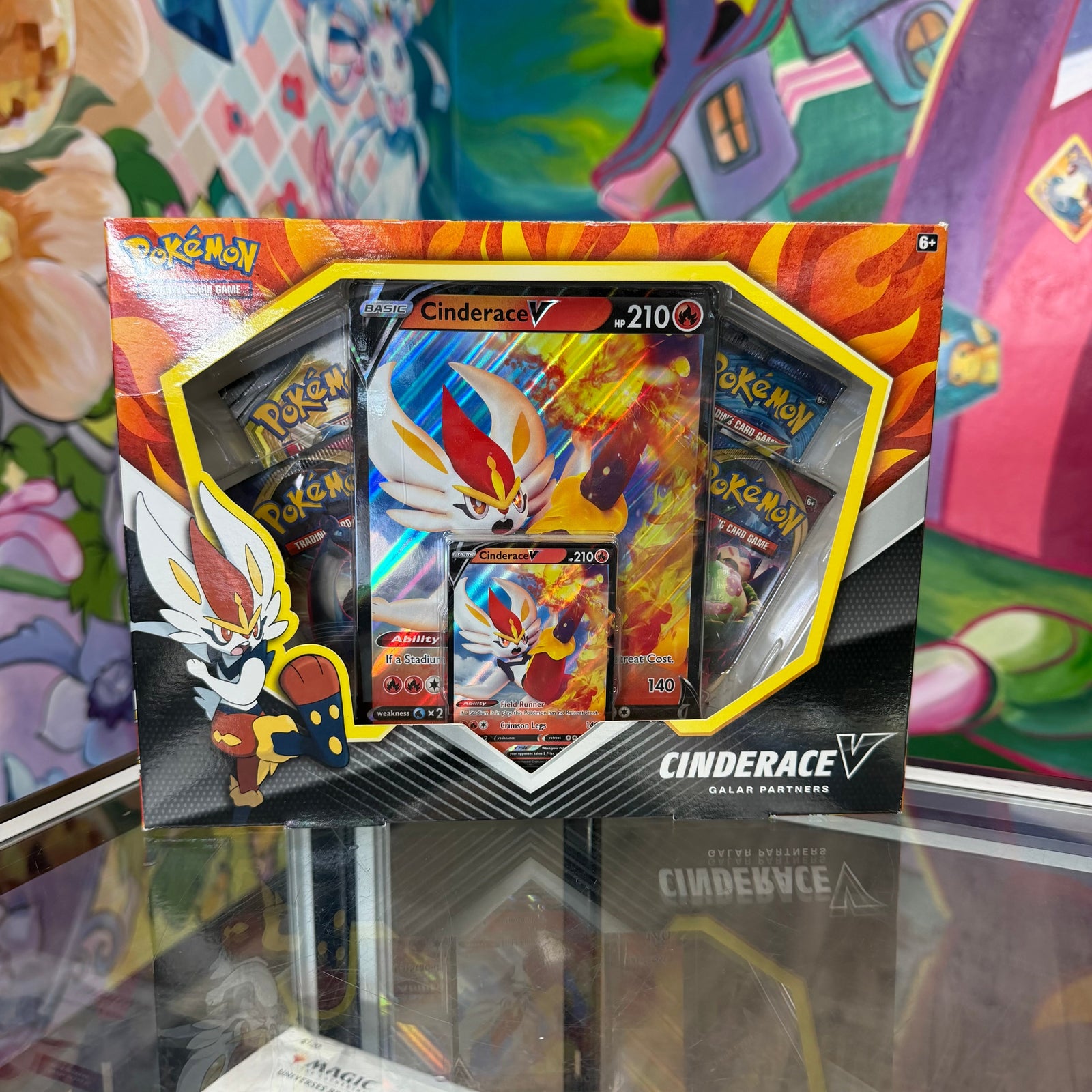 Pokemon Cinderace V Galar Partners Box