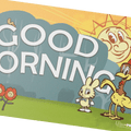 Ultra Pro Playmat: Fallout - Vault Boy "Good Morning/Good Evening" (Double-Sided) (PREORDER)