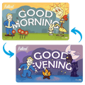 Ultra Pro Playmat: Fallout - Vault Boy "Good Morning/Good Evening" (Double-Sided) (PREORDER)