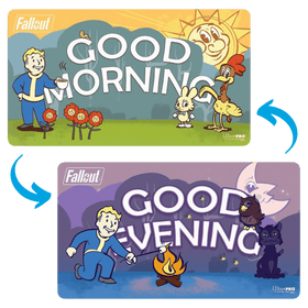 Ultra Pro Playmat: Fallout - Vault Boy "Good Morning/Good Evening" (Double-Sided) (PREORDER)