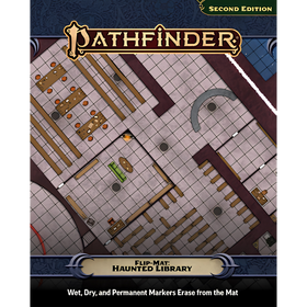 Pathfinder RPG 2nd Edition: Flip-Mat - Haunted Library (PREORDER)