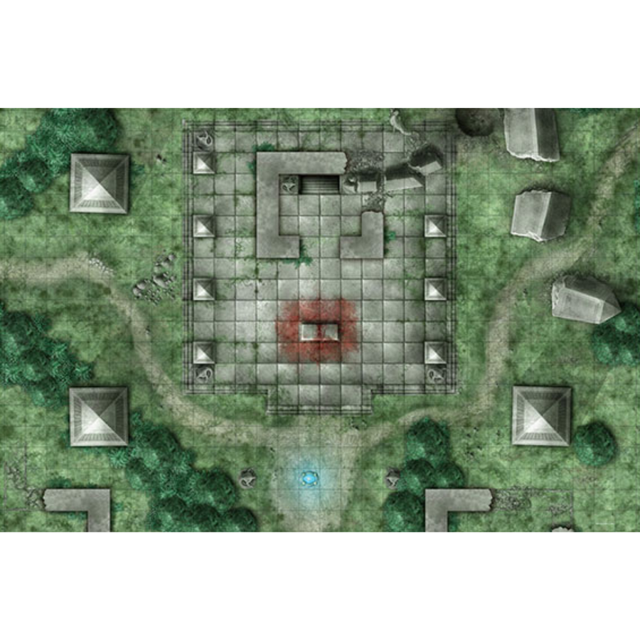 Gale Force 9: RPG Mat - Jungle Temple (PREORDER)
