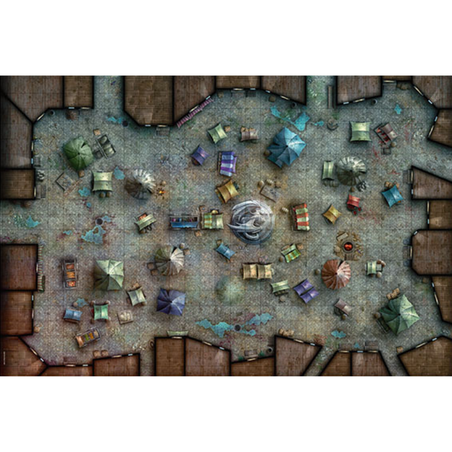 Gale Force 9: RPG Mat - Merchant's Bazaar (PREORDER)