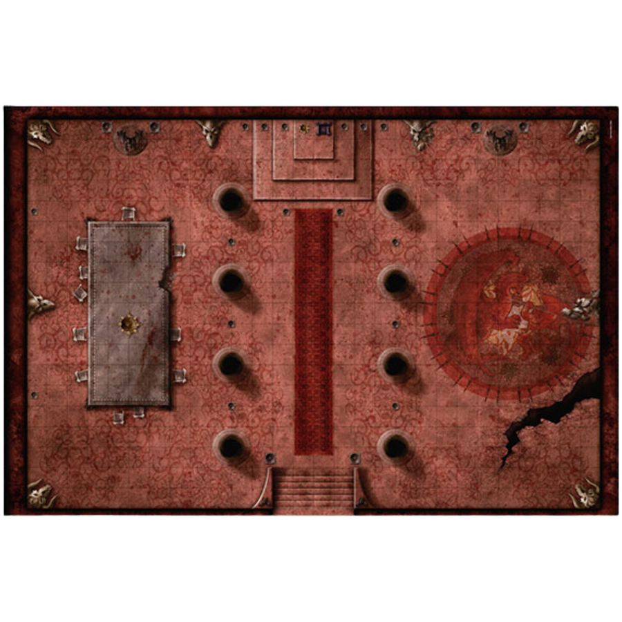 Gale Force 9: RPG Mat - Halls of the Red Fiends (PREORDER)