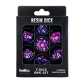 FanRoll: 16mm Resin RPG Dice Set - Eternal Purple/Blue (PREORDER)