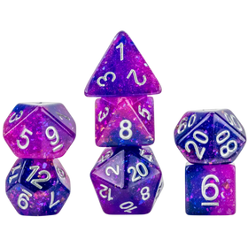 FanRoll: 16mm Resin RPG Dice Set - Eternal Purple/Blue (PREORDER)
