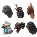 Godzilla: Monster Head (The Biography of The Most Terrifying Monster King) Ichibansho Zakka Magnets - Display Box (6) (PREORDER)