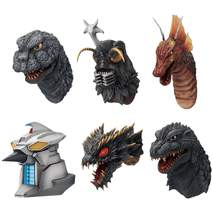 Godzilla: Monster Head (The Biography of The Most Terrifying Monster King) Ichibansho Zakka Magnets - Display Box (6) (PREORDER)
