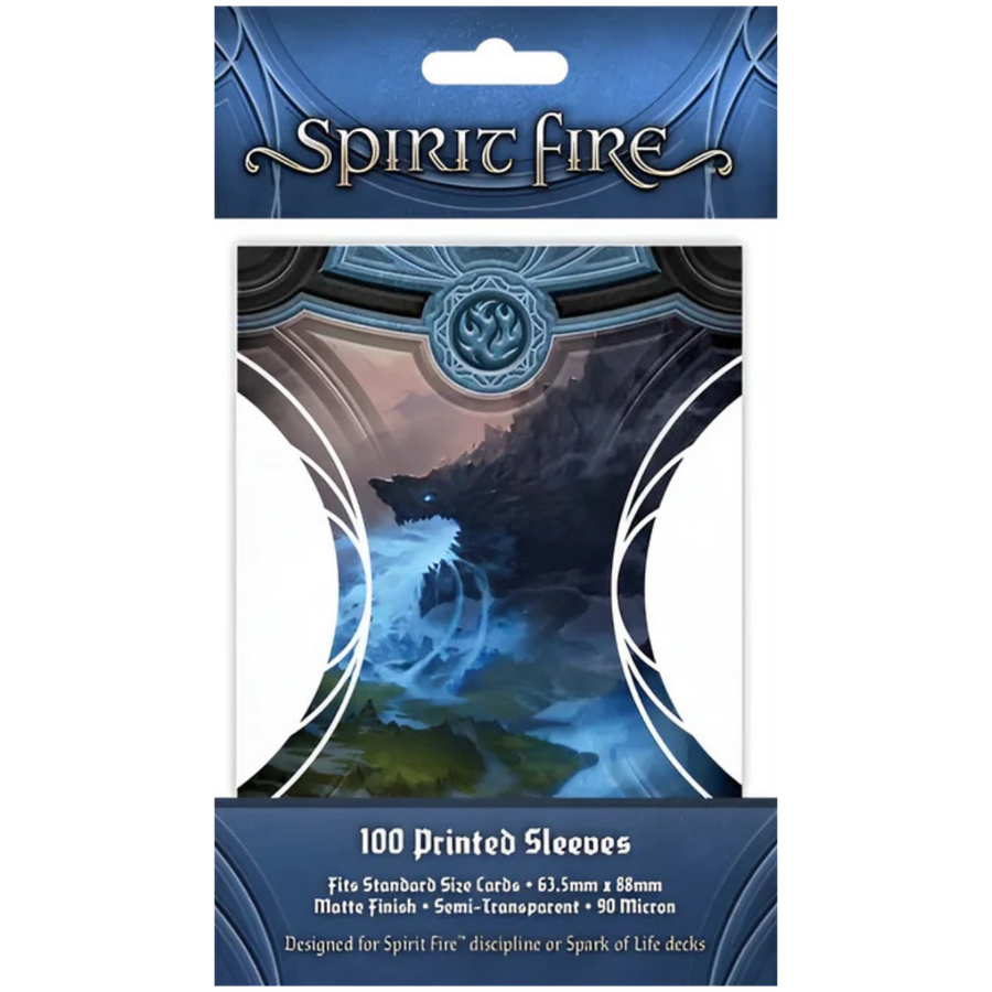 Spirit Fire: Semi-Transparent Printed Card Sleeves - Behemoth (Blue) (100ct) (Add to cart to see price) (PREORDER)