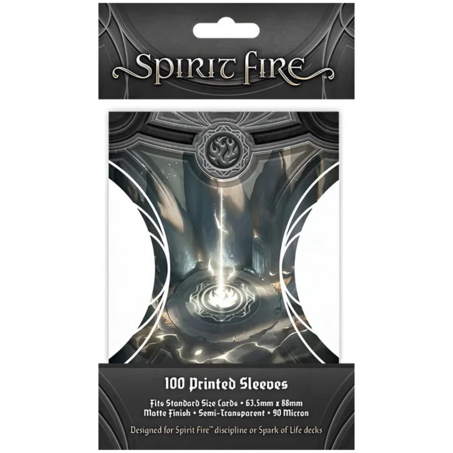 Spirit Fire: Semi-Transparent Printed Card Sleeves - Way Flame (Black) (100ct) (Add to cart to see price) (PREORDER)