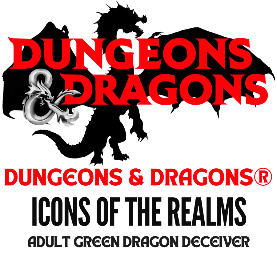 Dungeons & Dragons Miniatures: Icons of the Realms - Adult Green Dragon Deceiver (Pre-painted) (PREORDER)