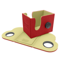 Dragon Shield: Dragon Box - 80+ Deck Box - Red & Lemon (PREORDER)