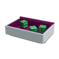 Dragon Shield: Dragon Tray - Dice Tray - Purple & Frost (PREORDER)