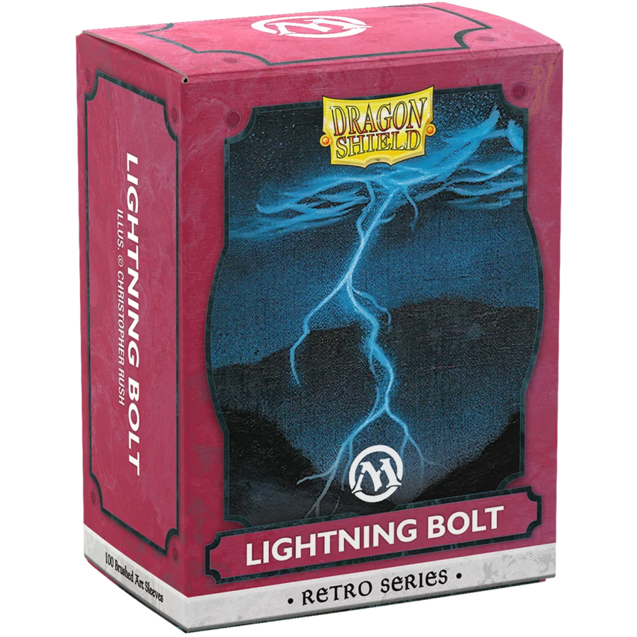 Dragon Shield: Retro Series MTG "Lightning Bolt" - Brushed Art Card Sleeves (100ct) (PREORDER)