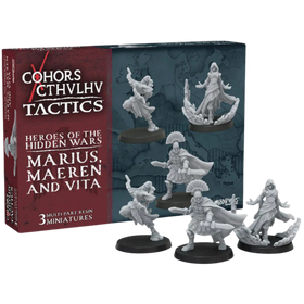Cohors Cthulhu: Tactics Miniatures - Heroes of the Hidden Wars: Marius, Maeren, and Vita (PREORDER)