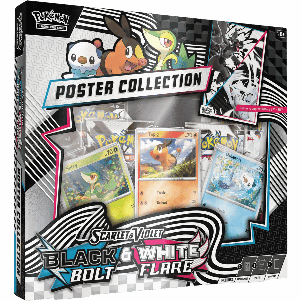 Pokemon Scarlet Violet Black Bolt White Flare Poster Collection