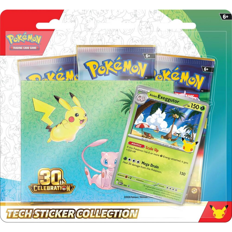 Pokemon TCG: 30th Celebration Tech Sticker Collection - Alolan Exeggutor (Preorder)