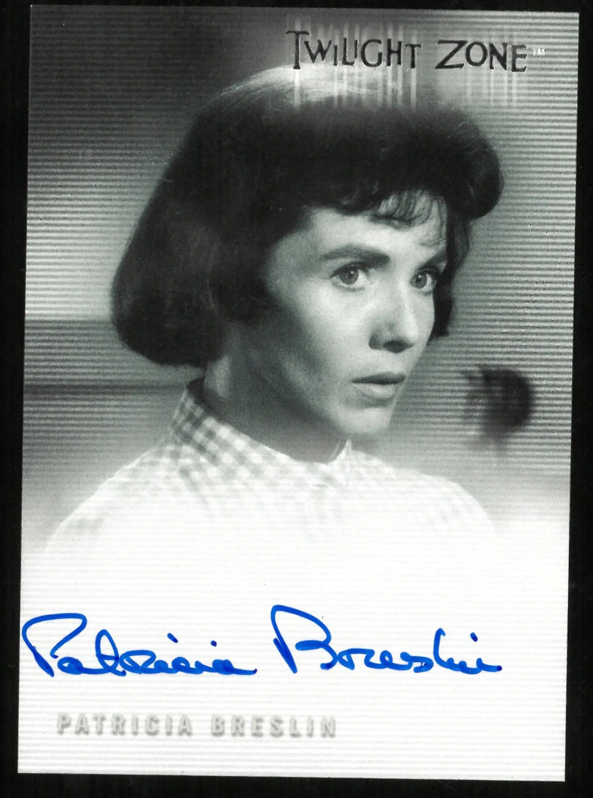 Patricia Breslin As Pat Carter Twilight Zone Auto Autograph #A-40