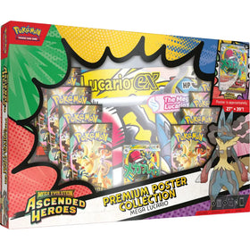 Pokémon TCG: Mega Evolution—Ascended Heroes Premium Poster Collection (Mega Lucario ex)