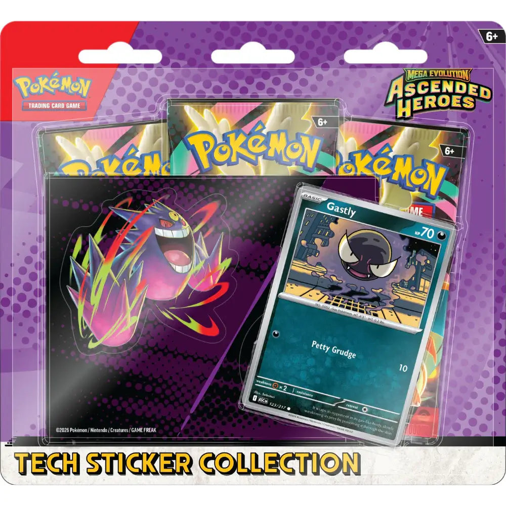 Pokémon TCG: Mega Evolution—Ascended Heroes Tech Sticker Collection (Gastly)