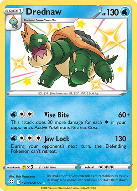 Drednaw Sv029 122 Shiny Vault Holofoil