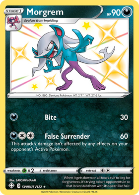 Morgrem Sv084 122 Shiny Vault Holofoil