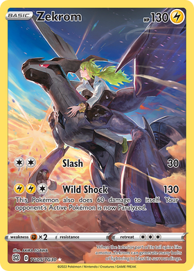Zekrom Tg05 30 Brilliant Stars Trainer Gallery Holofoil