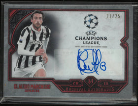 Topps 2017-18 UEFA Champions League Museum Collection Claudio Marchisio Autograph /25