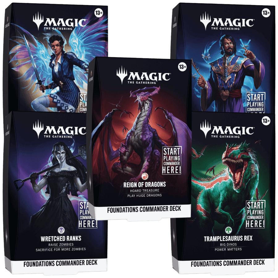 Magic: The Gathering - Foundations Commander Deck (Set of 5) (PREORDER)