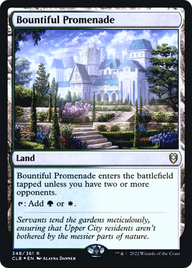 Bountiful Promenade (PRE-348S) - Battle for Baldur's Gate Promos Foil