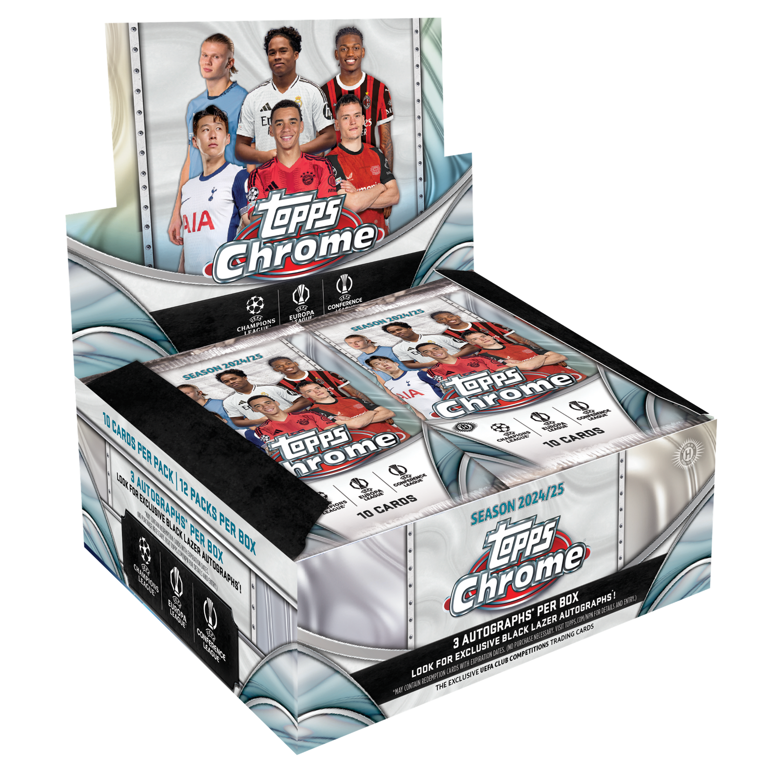 2024/25 Topps UEFA Club Competitions Chrome Soccer Jumbo Box