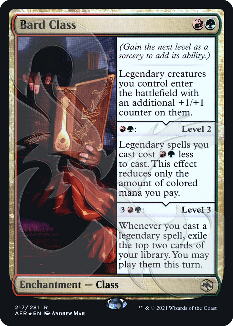 Bard Class (AFR&-217A) - Adventures in the Forgotten Realms Promos Foil