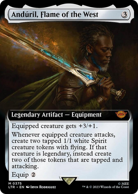 AndÃºril, Flame of the West (LTR-375) - The Lord of the Rings: Tales of Middle-earth: (Extended Art) Foil