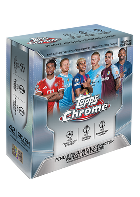 2025/26 Topps UEFA Club Competitions Chrome Soccer Mega Box